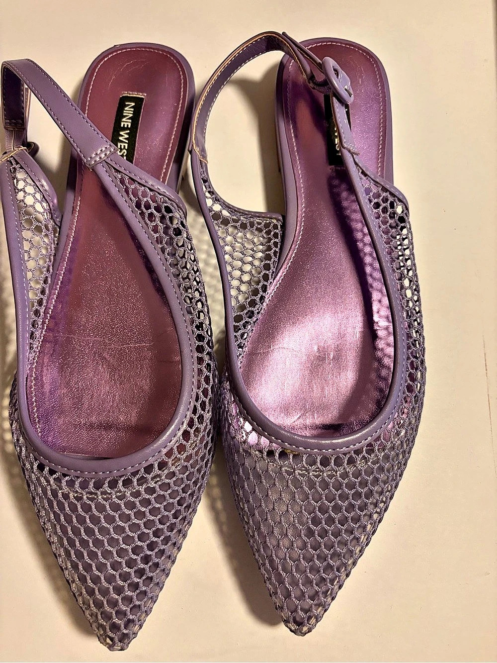 Nine West Brin Slingback Flats Purple US 9M